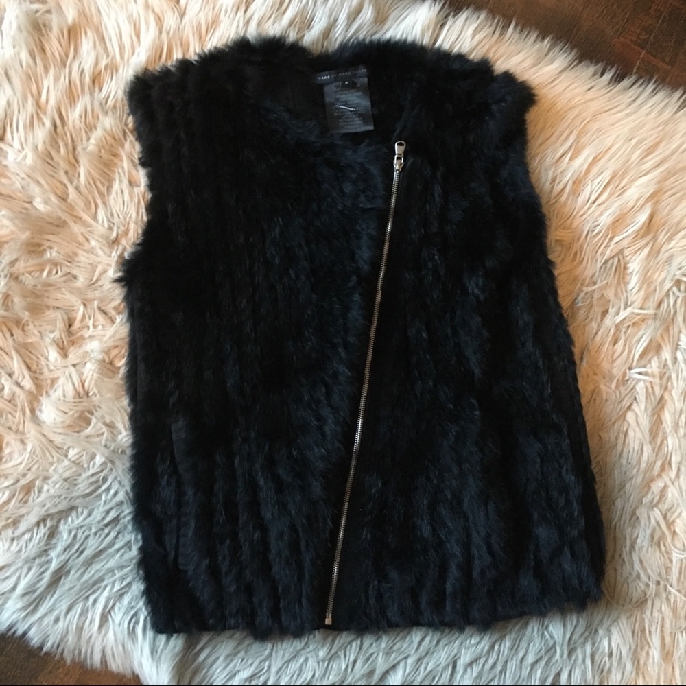 Marc By Marc Jacobs Genuine Rabbit Fur Vest S